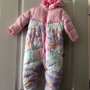 Spyder Pink and Multicolor Toddler Snowsuit